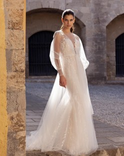 SAINT Embroidered Lace Mermaid Wedding Dress